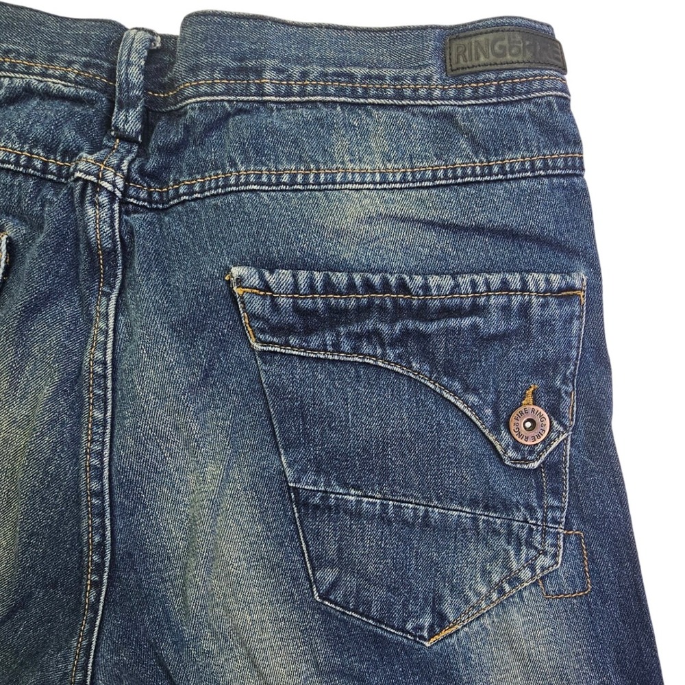 Ring of Fire Jeans Mens 32x28 Blue Wash Denim Straight Leg Straight North - Picture 3 of 16